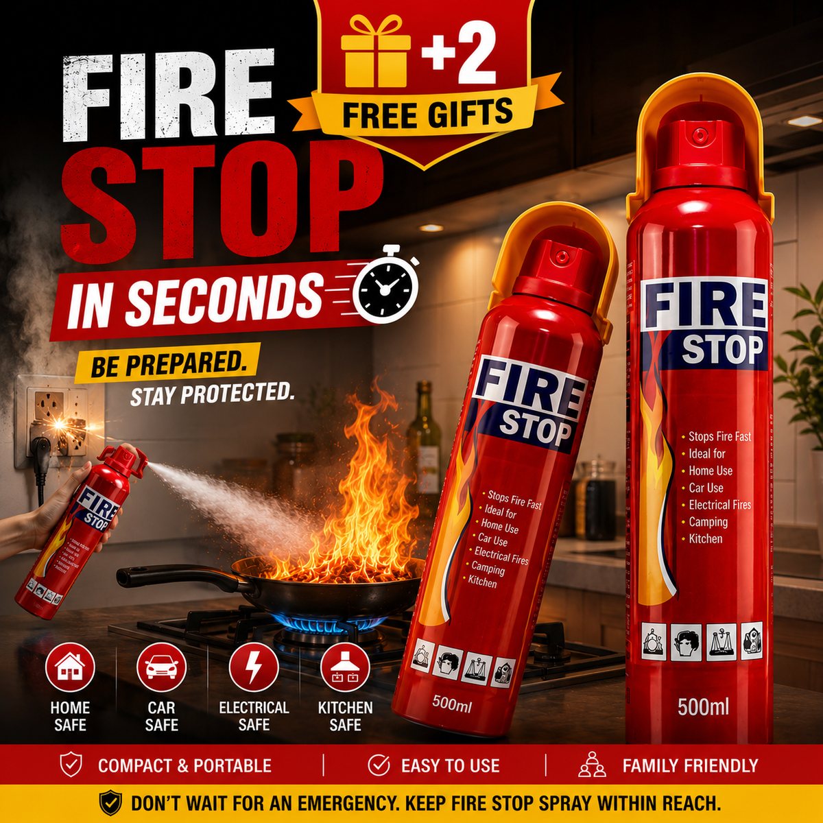 FIRE STOP SPRAY (Buy 1 Get 1 Free)