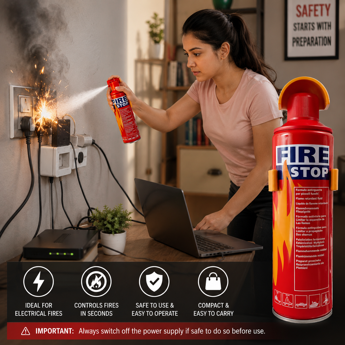 FIRE STOP SPRAY  (Buy 1 Get 1 Free)